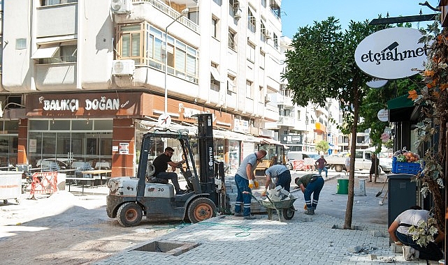 Bostanlı Cemal Bülbül Sokak’ta yenileme hamlesi başladı