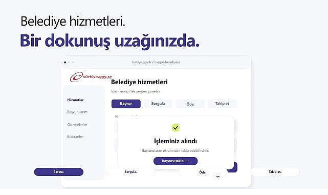 İnegöl’de Belediye Hizmetlerine E-Devlet Kolaylığı: Yarım Milyon İşlem Gerçekleştirildi