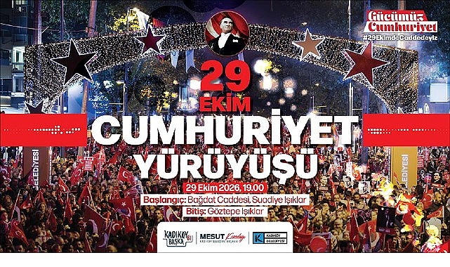 Kadıköy’de Büyük Cumhuriyet Yürüyüşü